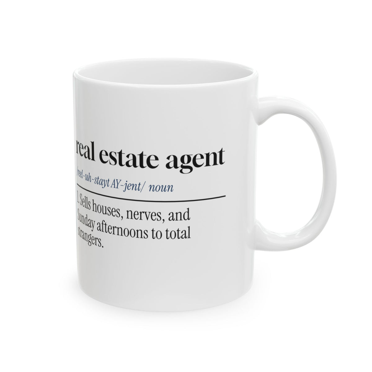 Real Estate Agent Coffee Mug Sells Houses And Nerves