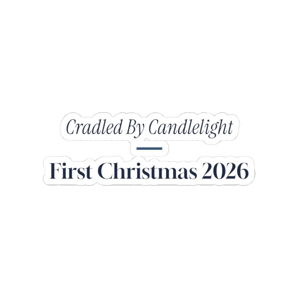 Christmas Sticker Cradled By Candlelight First Christmas 2026