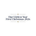 Christmas Sticker Our Littlest Star First Christmas 2026
