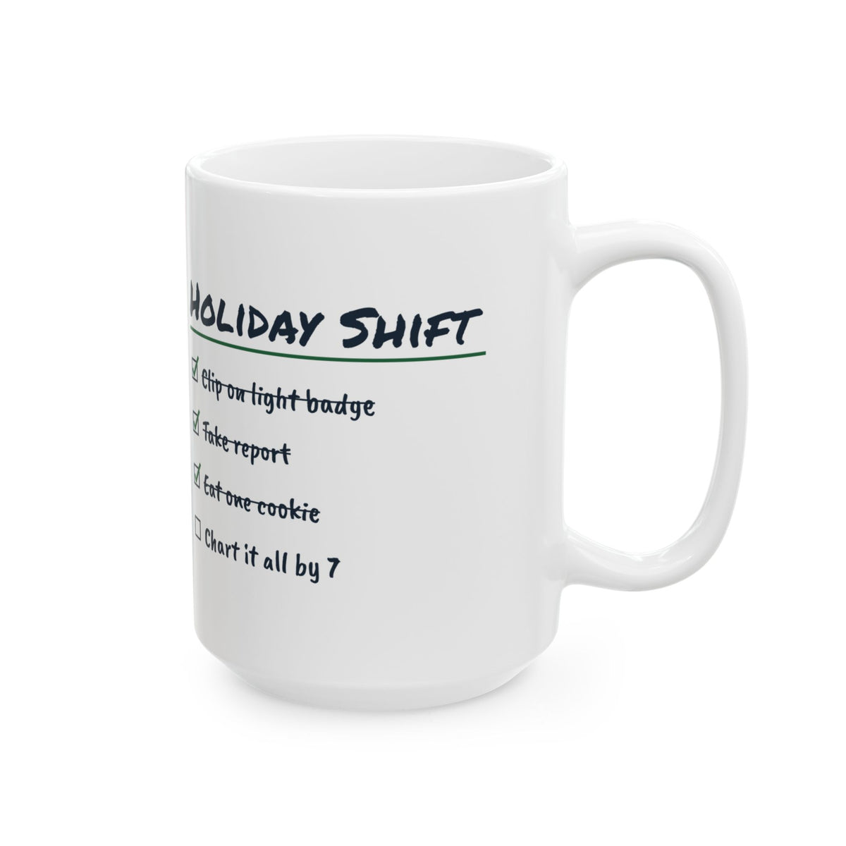 Funny Christmas Nurse Coffee Mug Eat One Cookie Chart It All By 7