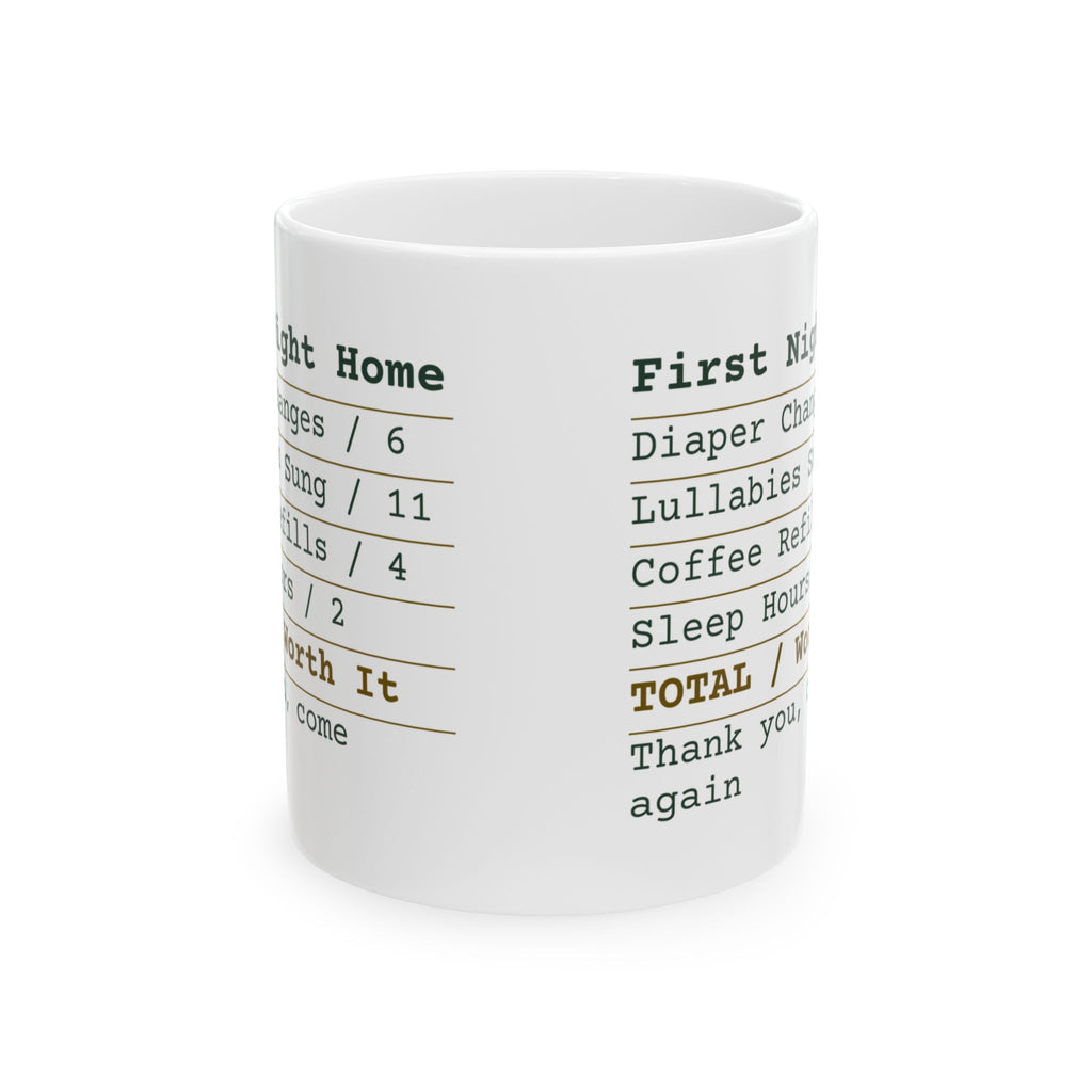 First Night Home Worth It New Dad Mug