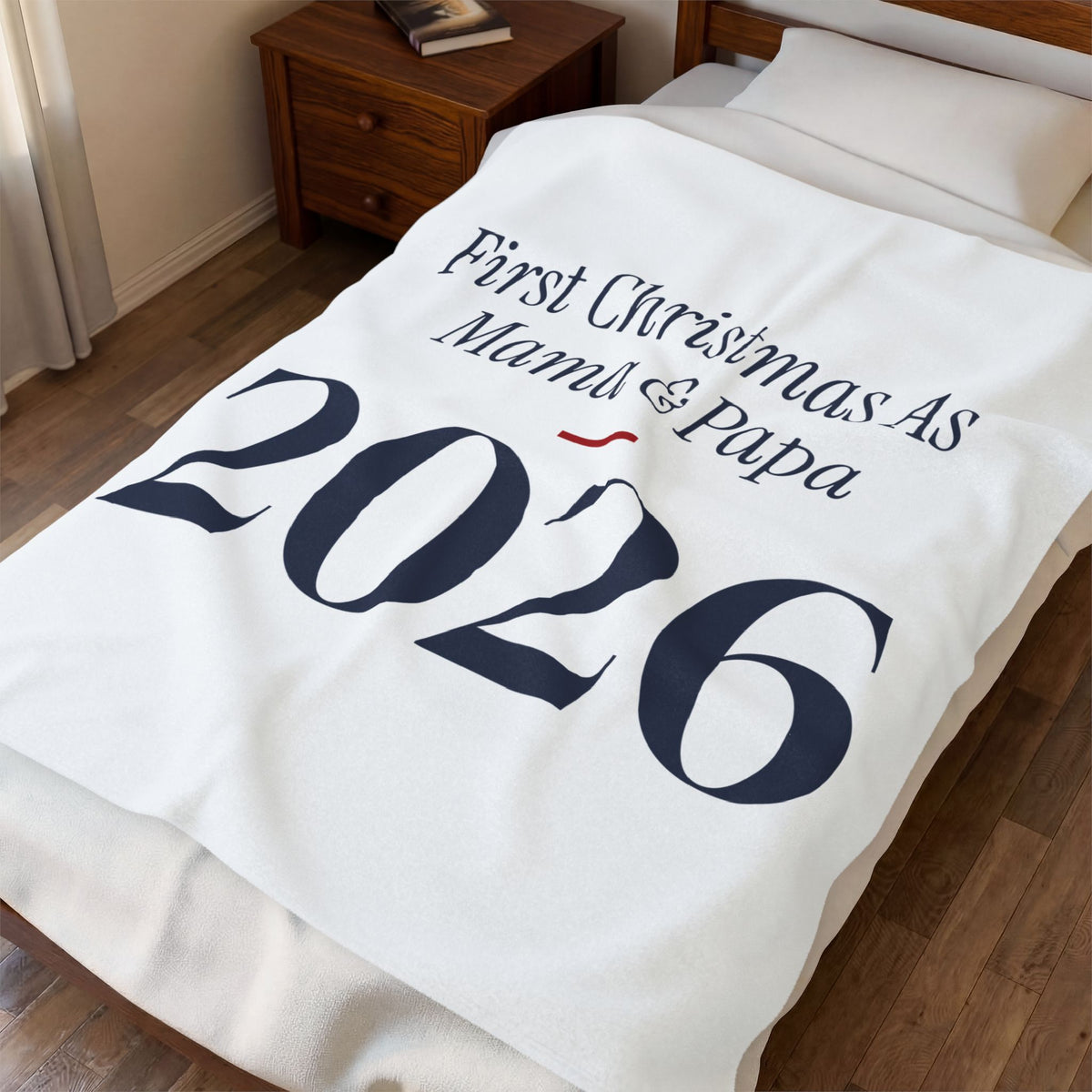Christmas Throw Blanket First Christmas As Mama And Papa 2026