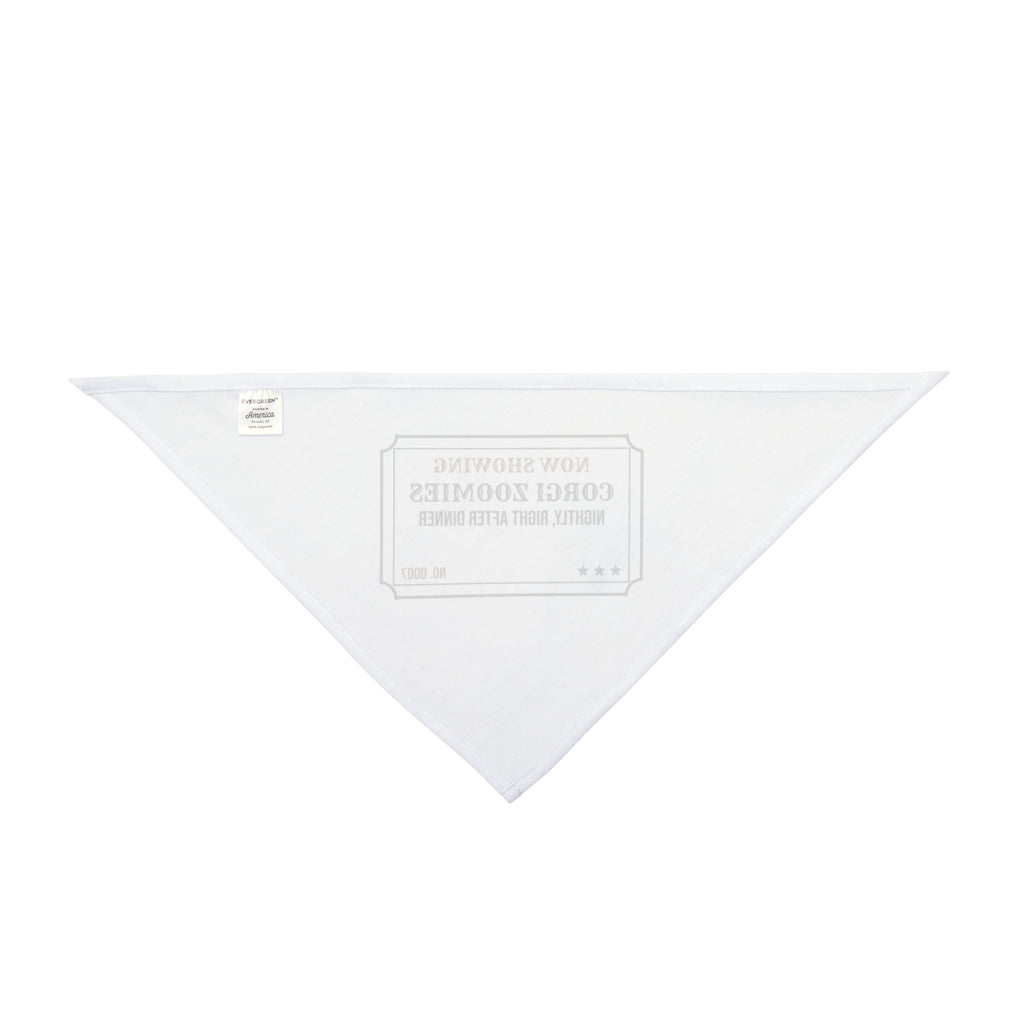 Funny Corgi Dog Bandana Post Dinner Zoomies Showing Nightly Ticket