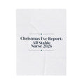 Nurse Christmas Throw Blanket Christmas Eve Report All Stable 2026