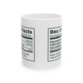Funny Christmas Coffee Mug Dec 25 Facts Label For Parents