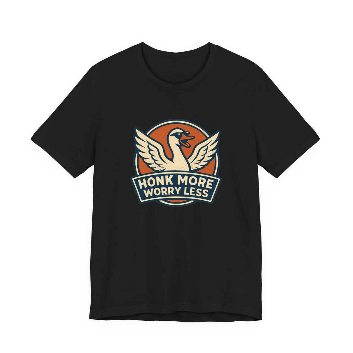 Funny Goose Honk More Worry Less Silly Bird Lover Shirt