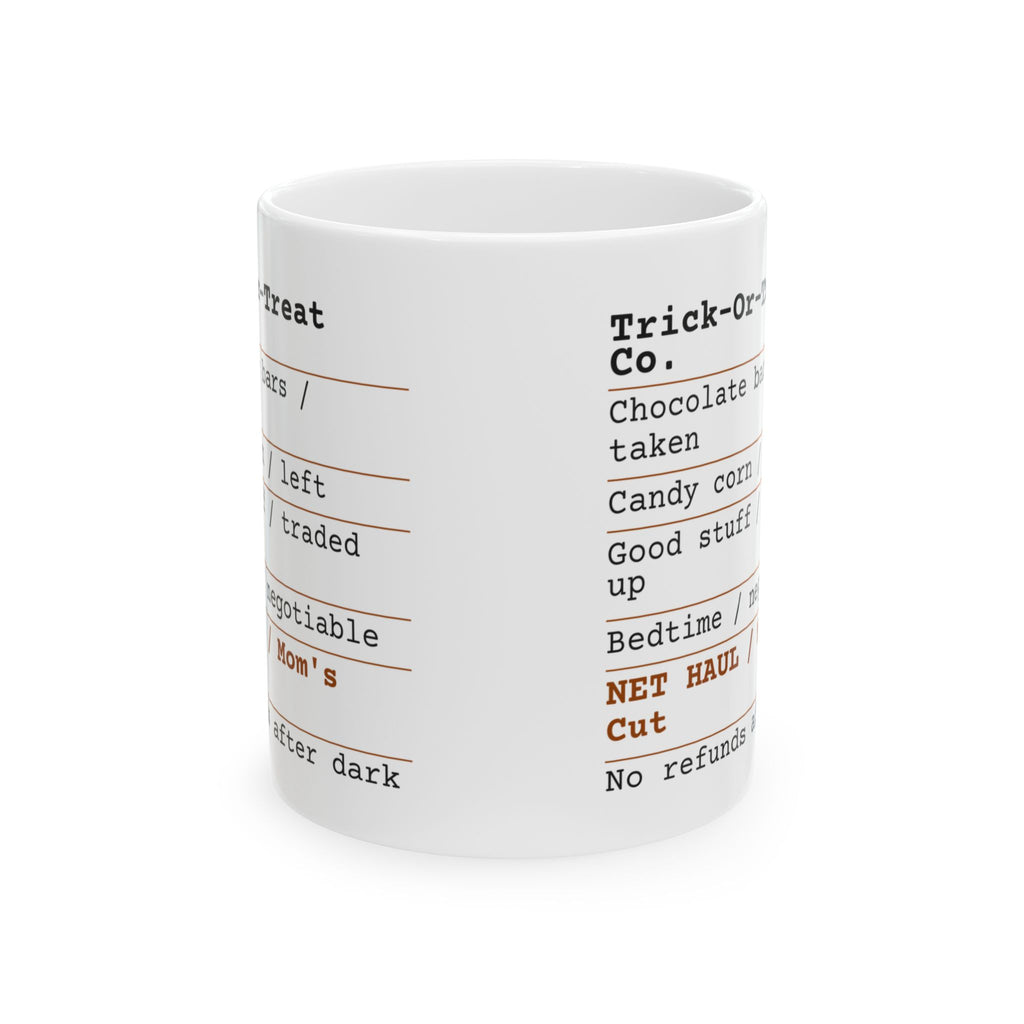 Funny Halloween Coffee Mug Candy Receipt Mom's Cut For Moms