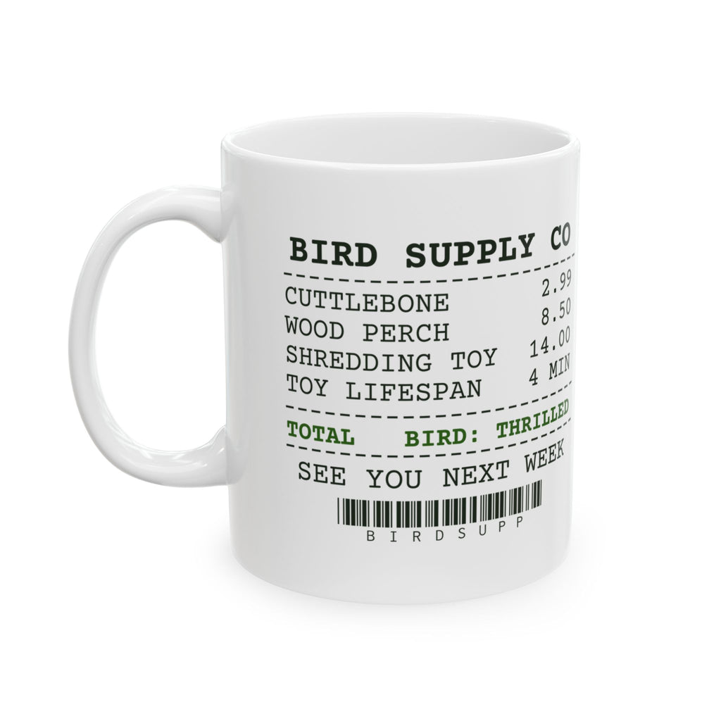 Funny Bird Owner Mug Toy Lifespan Four Minutes Receipt Cup