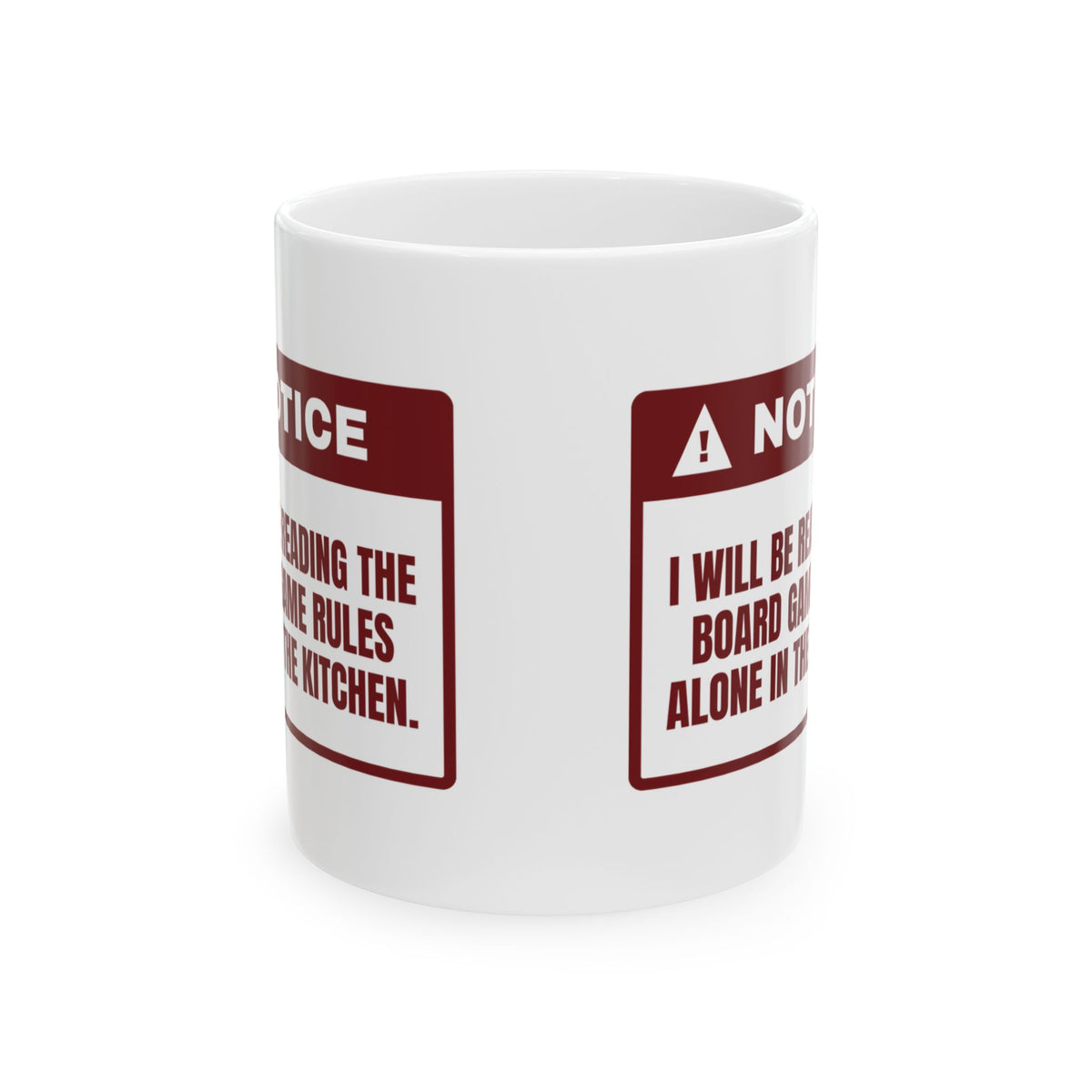 Funny Christmas Coffee Mug Reading The Game Rules Alone For Introverts