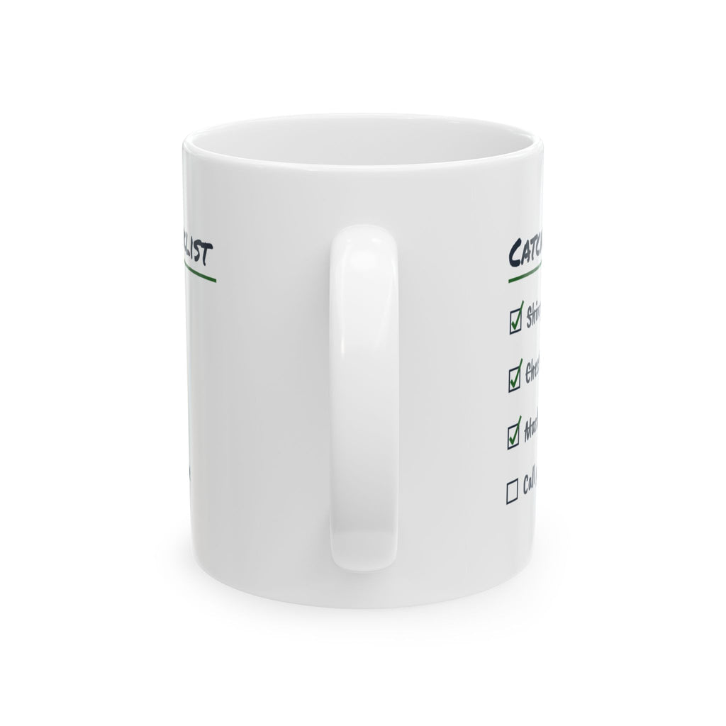 Softball Catcher Coffee Mug Catcher Checklist