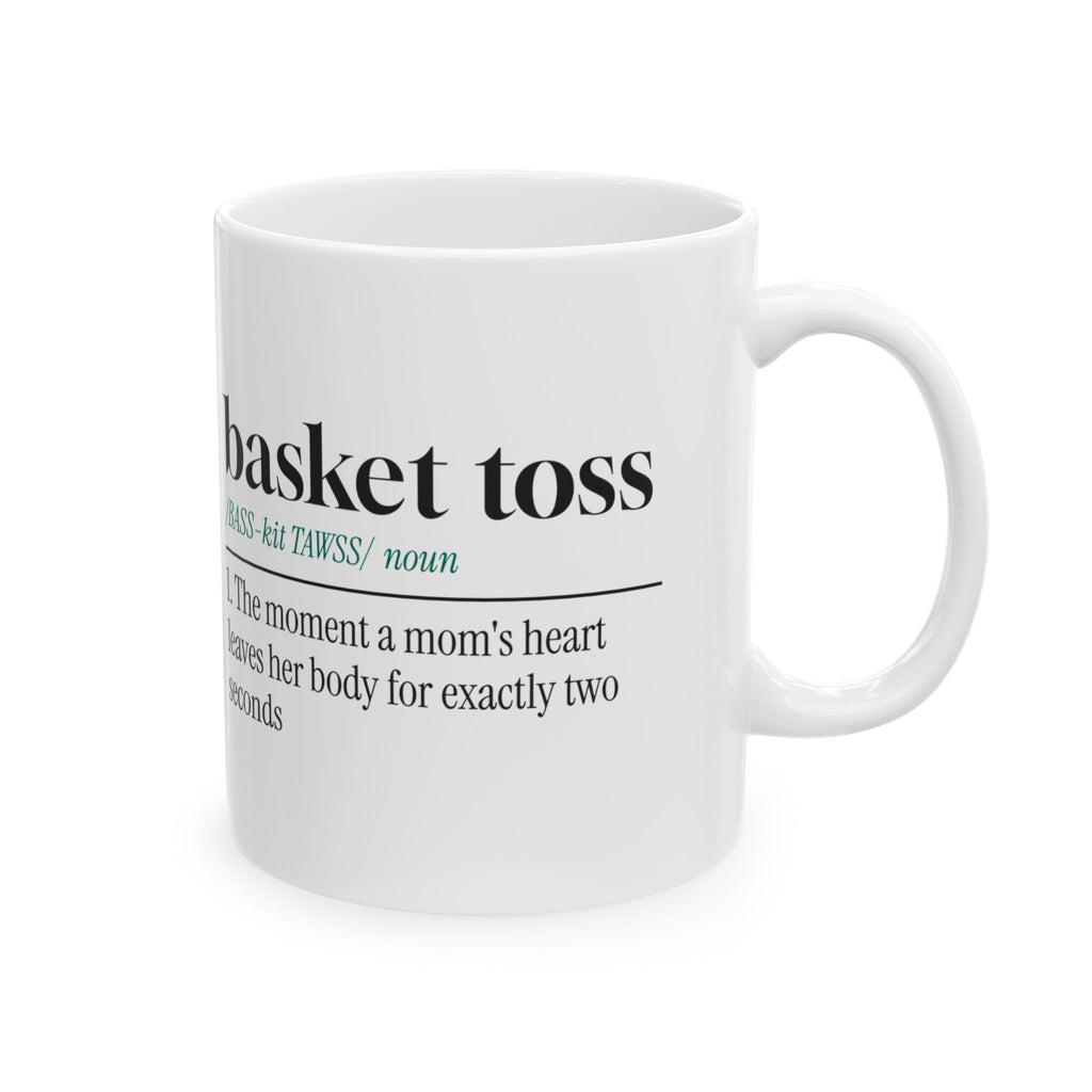 Cheer Mom Coffee Mug Heart Leaves Body For Two Seconds