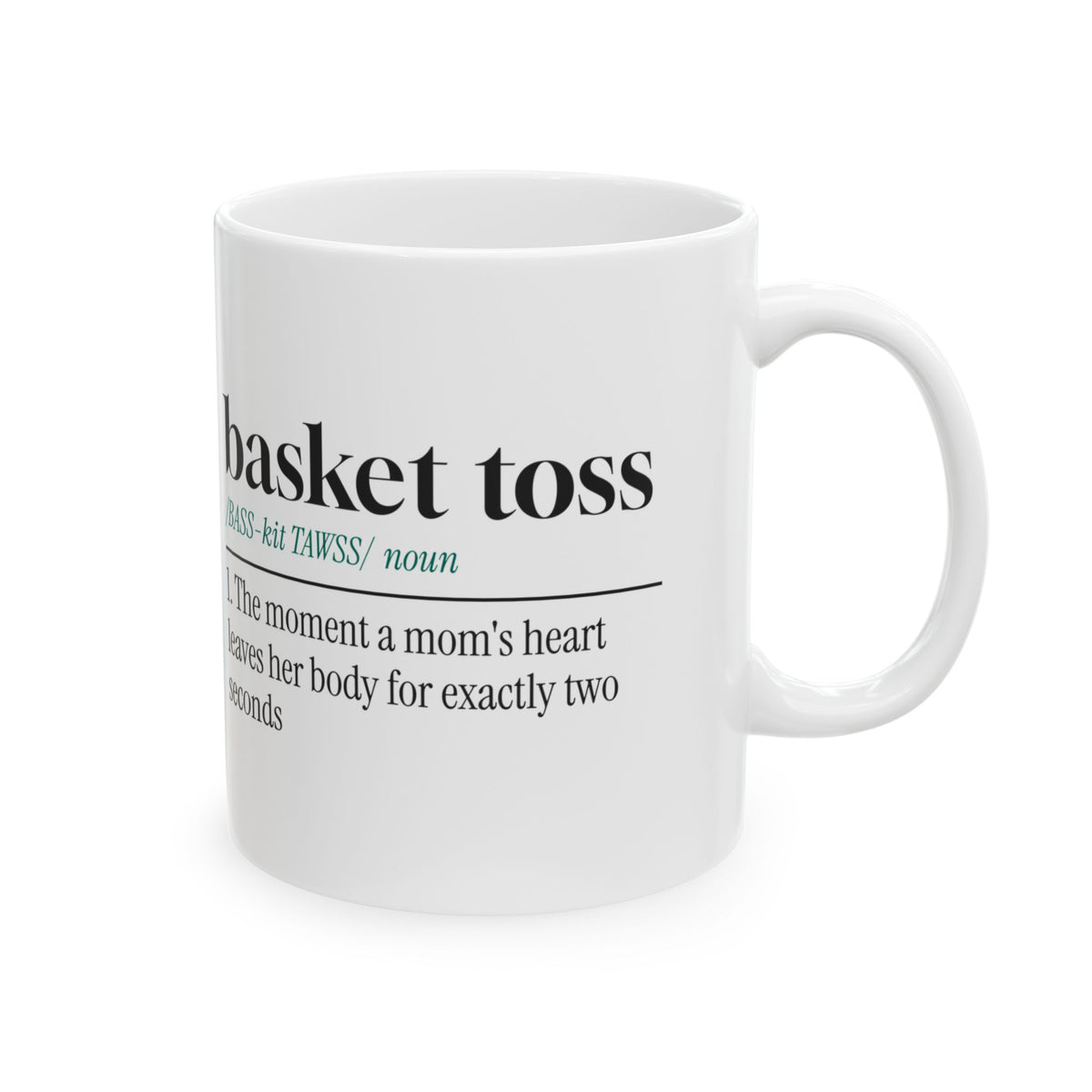 Cheer Mom Coffee Mug Heart Leaves Body For Two Seconds