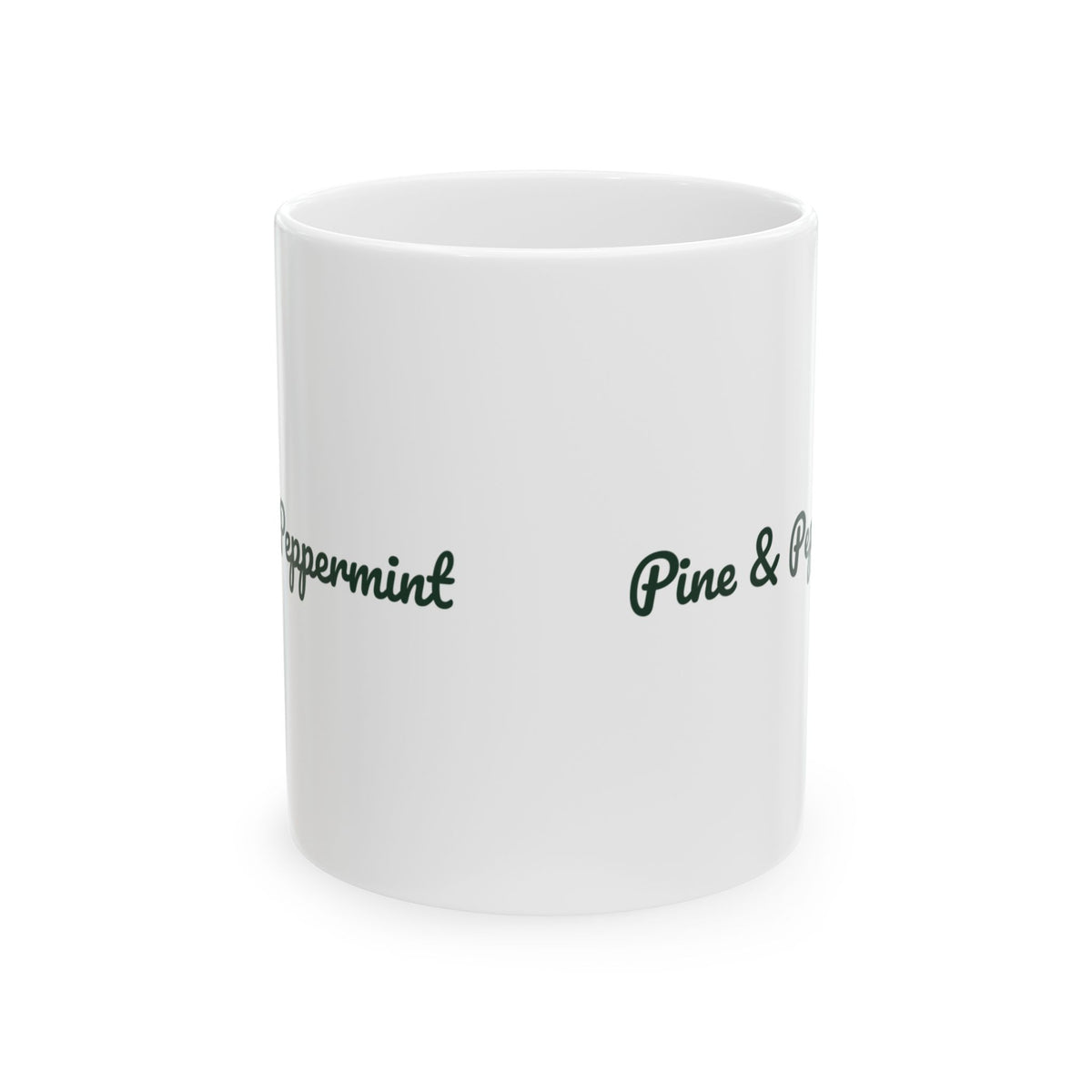 Christmas Coffee Mug Pine And Peppermint Cozy Winter Mug