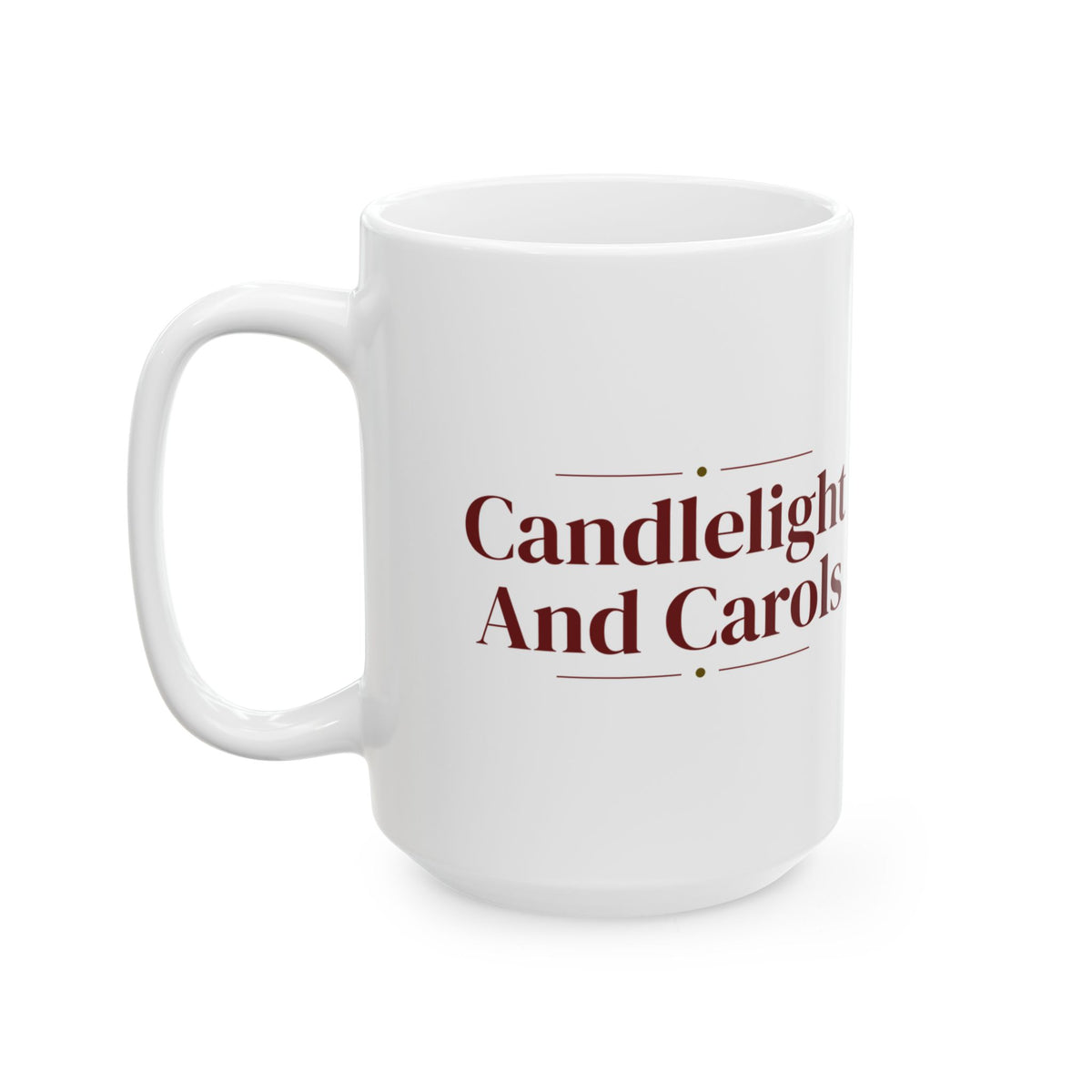 Christmas Coffee Mug Candlelight And Carols Cozy Christmas Mug