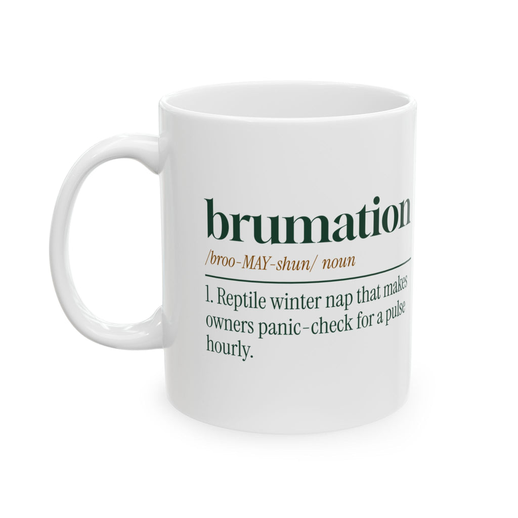 Brumation Panic Coffee Mug For Reptile Owners