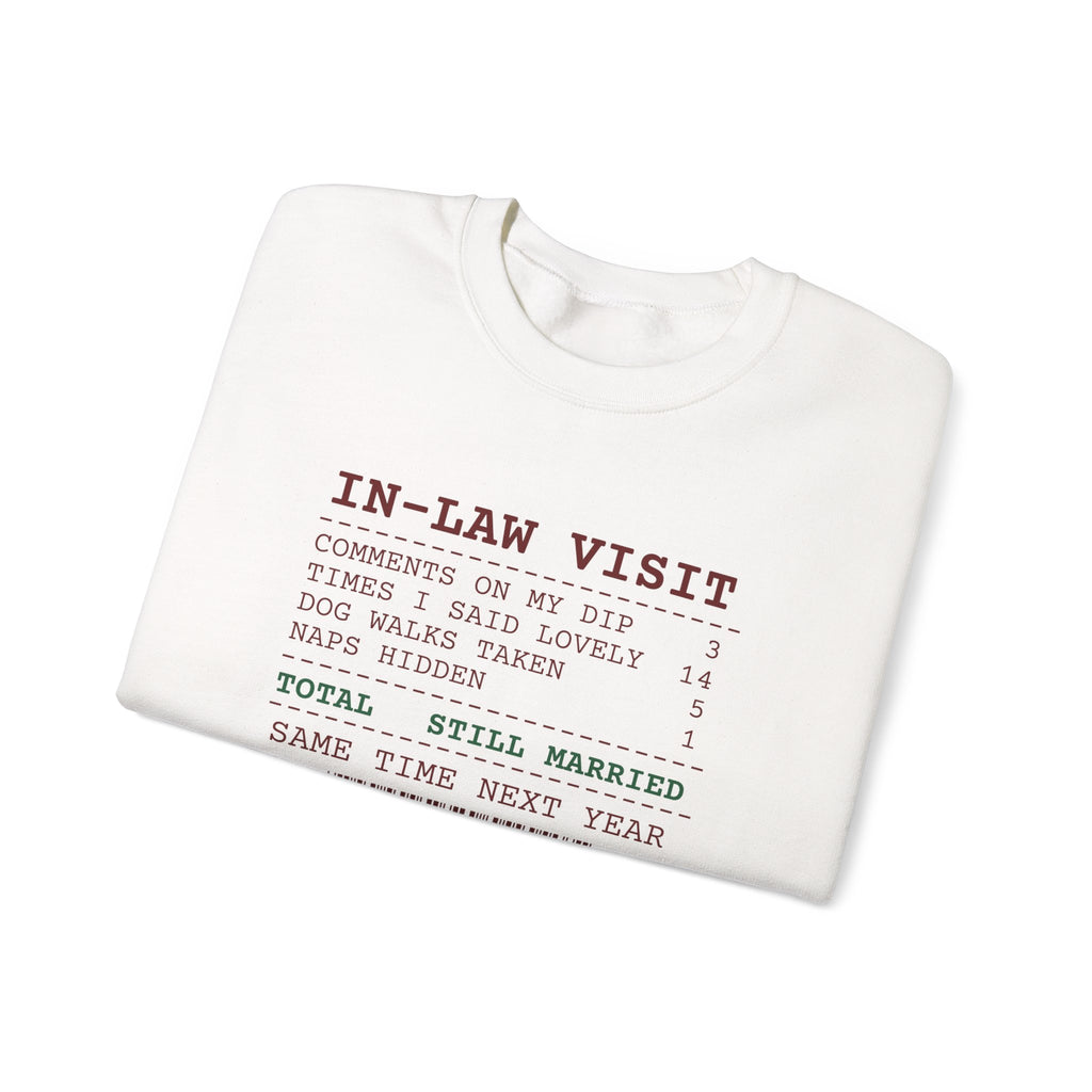 Funny Christmas In-Laws Sweatshirt Times I Said Lovely 14 Receipt