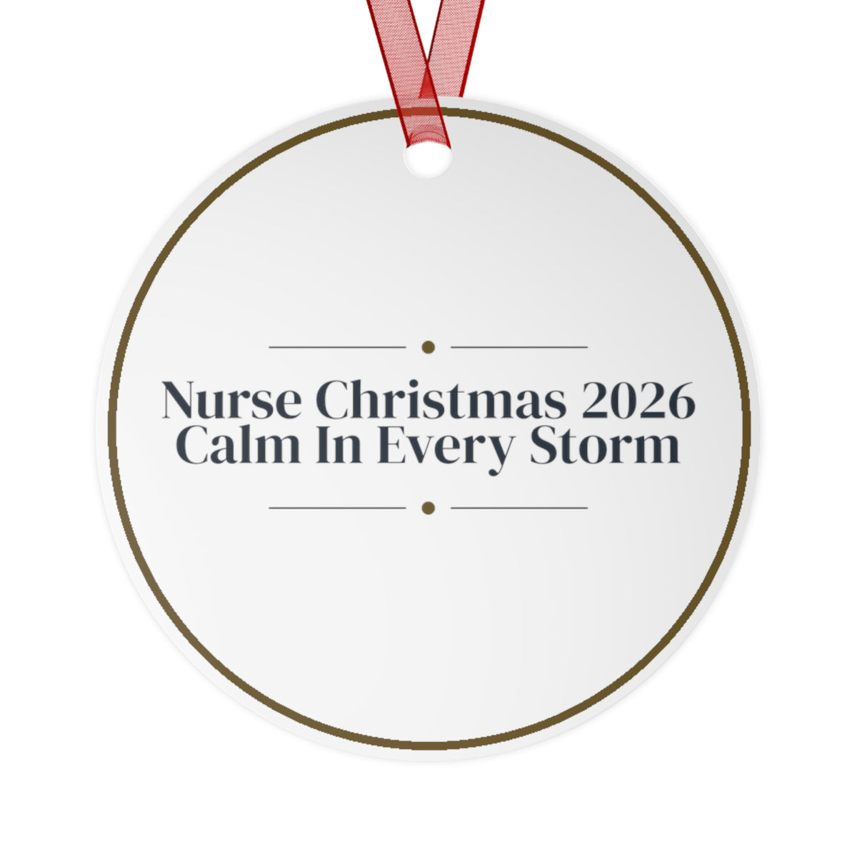 Christmas Ornament 2026 Nurse Christmas Calm In Every Storm