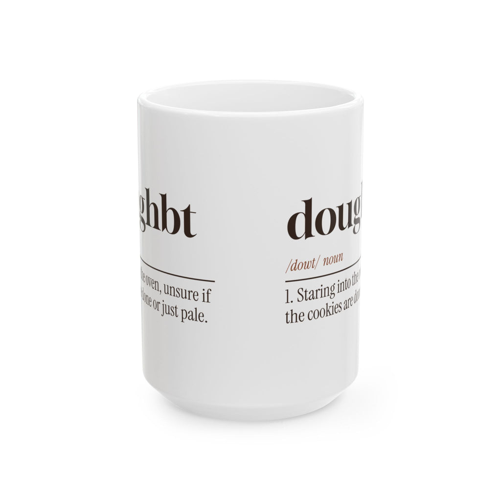 Funny Christmas Baking Coffee Mug Doughbt Definition For Cookie Bakers