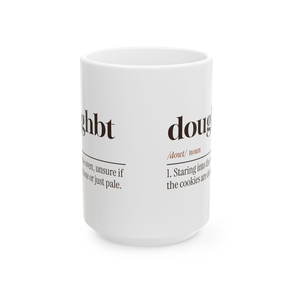 Funny Christmas Baking Coffee Mug Doughbt Definition For Cookie Bakers