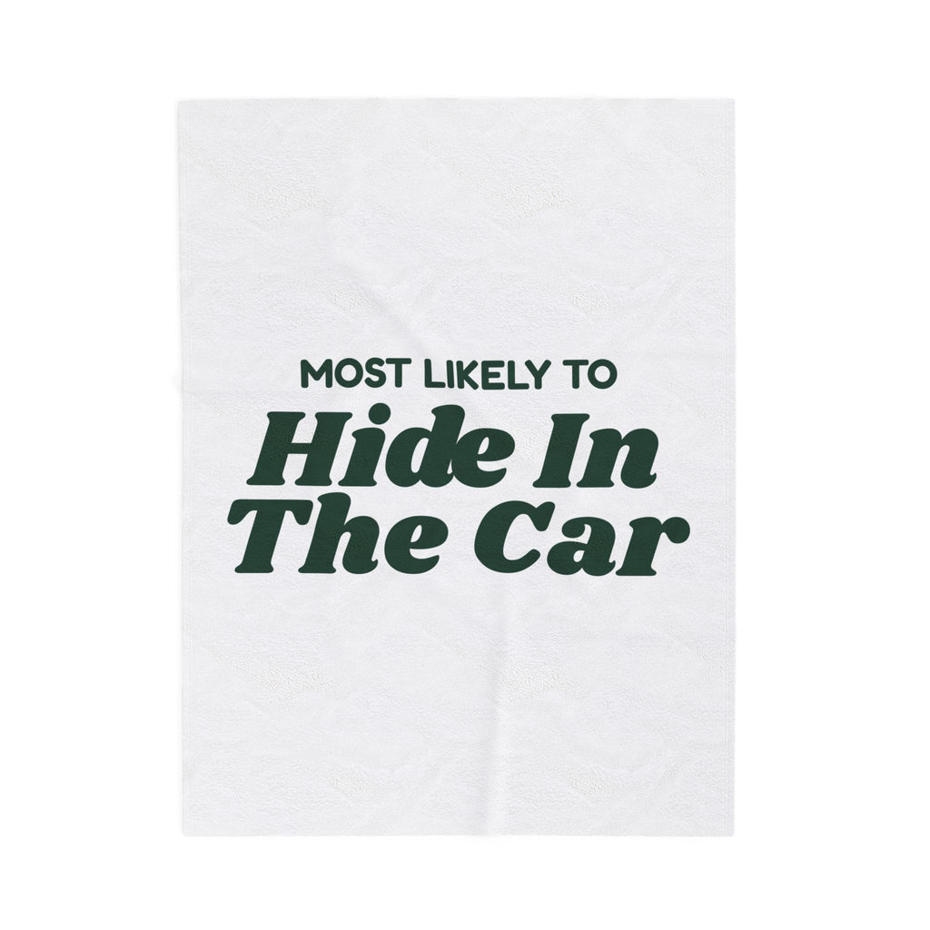 Funny Family Christmas Throw Blanket Most Likely To Hide In The Car