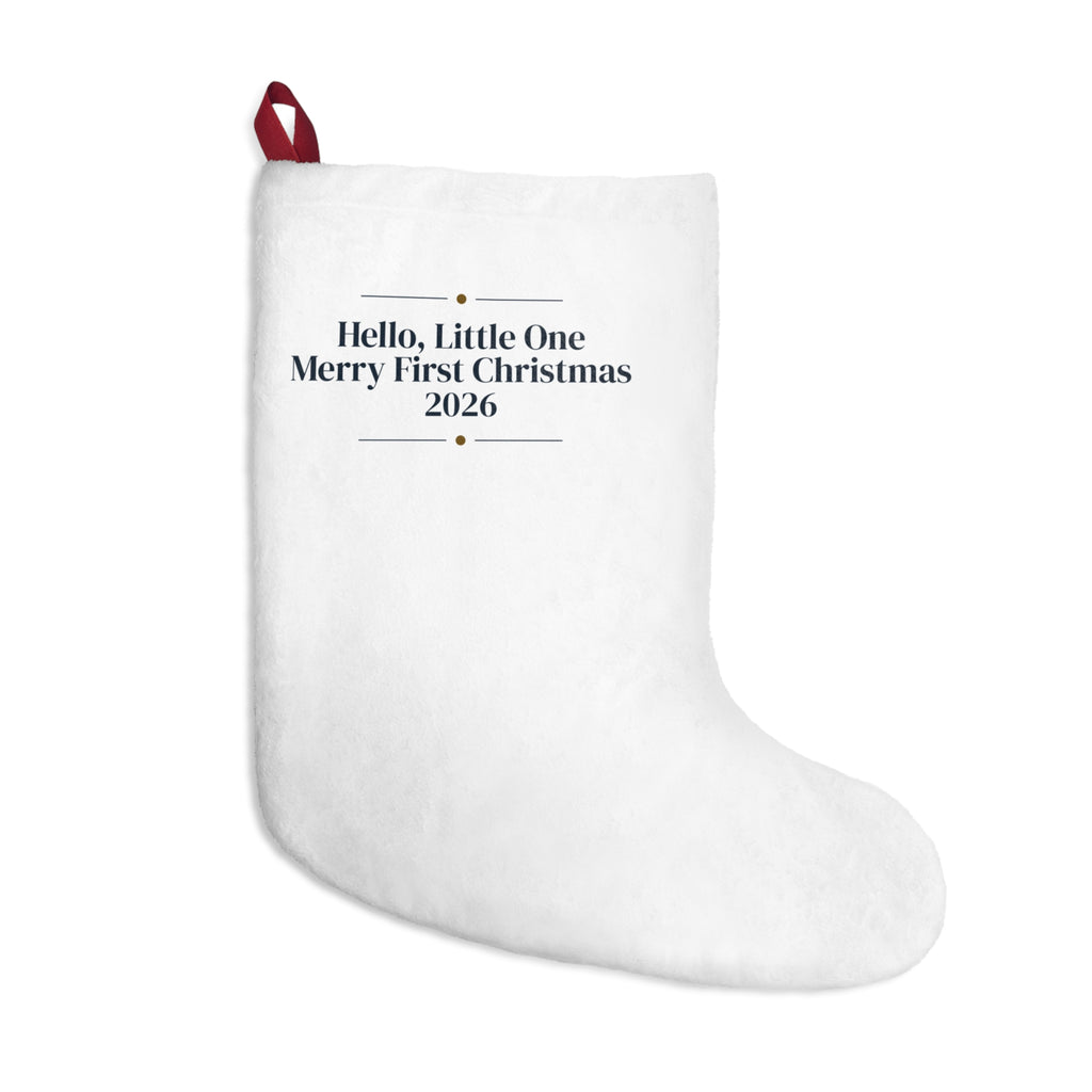 Baby First Christmas Stocking Hello Little One Merry First
