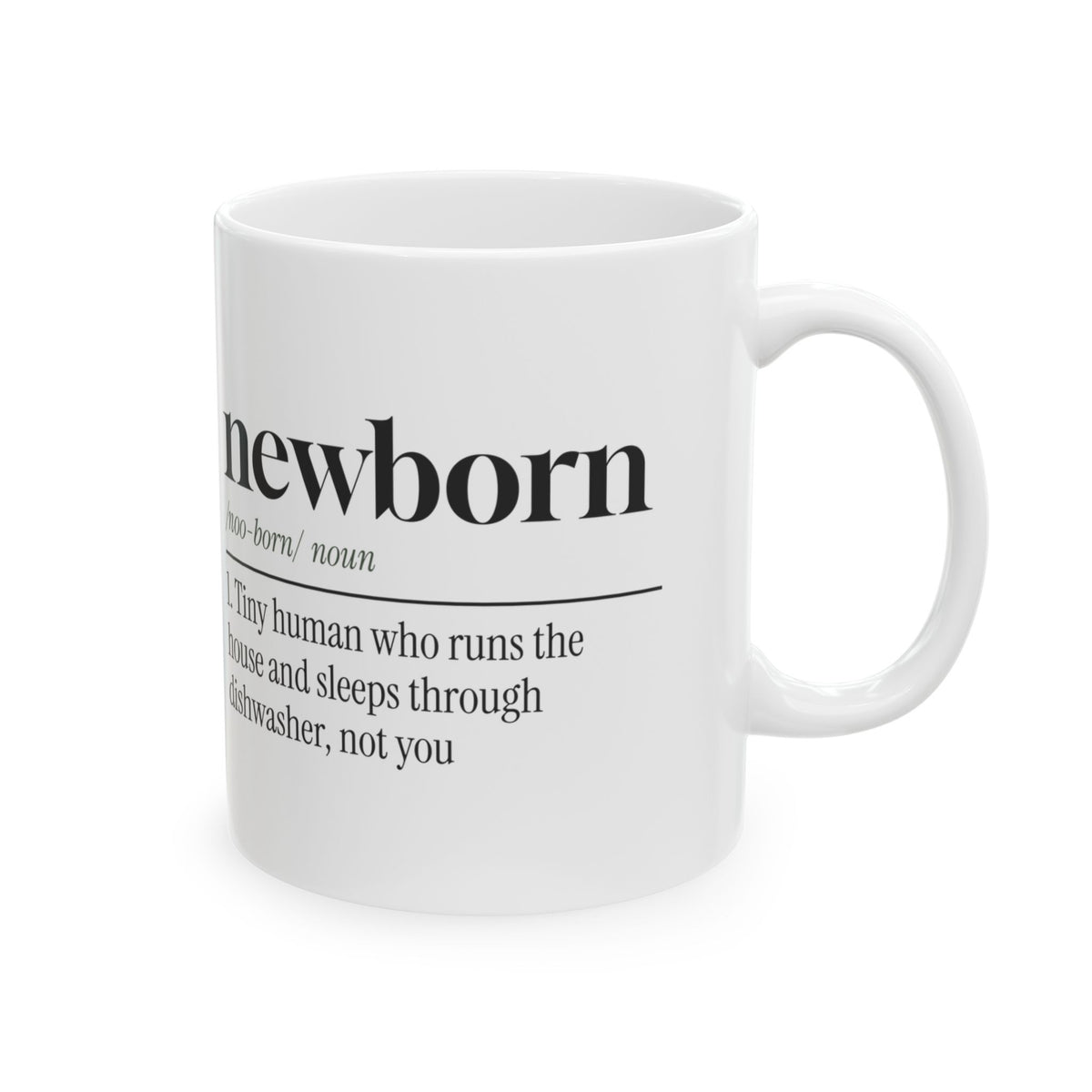 New Mom Coffee Mug Funny Newborn Dictionary For First Time Moms