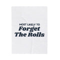 Funny Christmas Family Throw Blanket Most Likely To Forget The Rolls