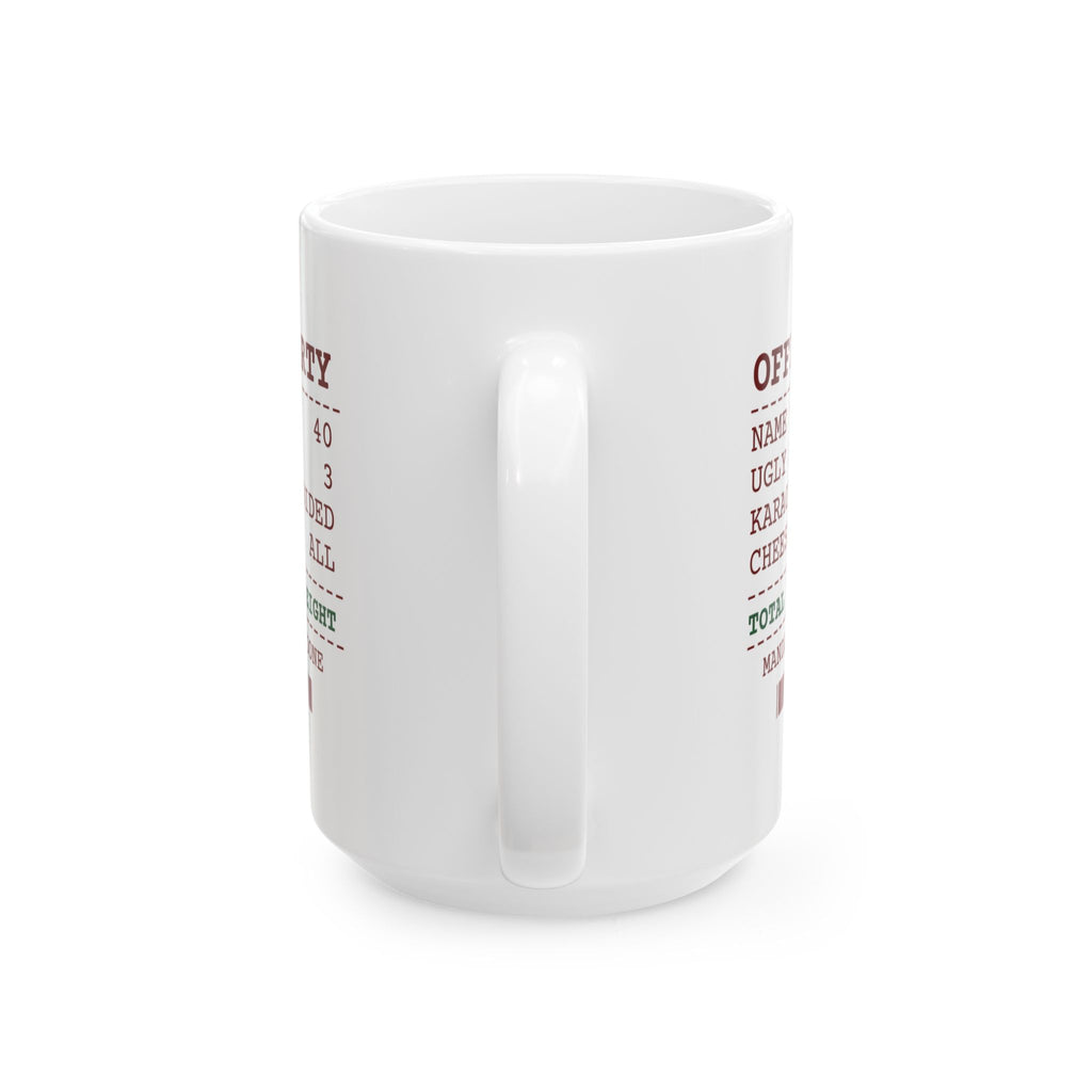 Funny Office Christmas Party Coffee Mug Office Party Receipt