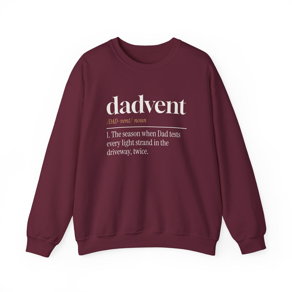 Funny Christmas Dad Sweatshirt Dadvent Dictionary Definition