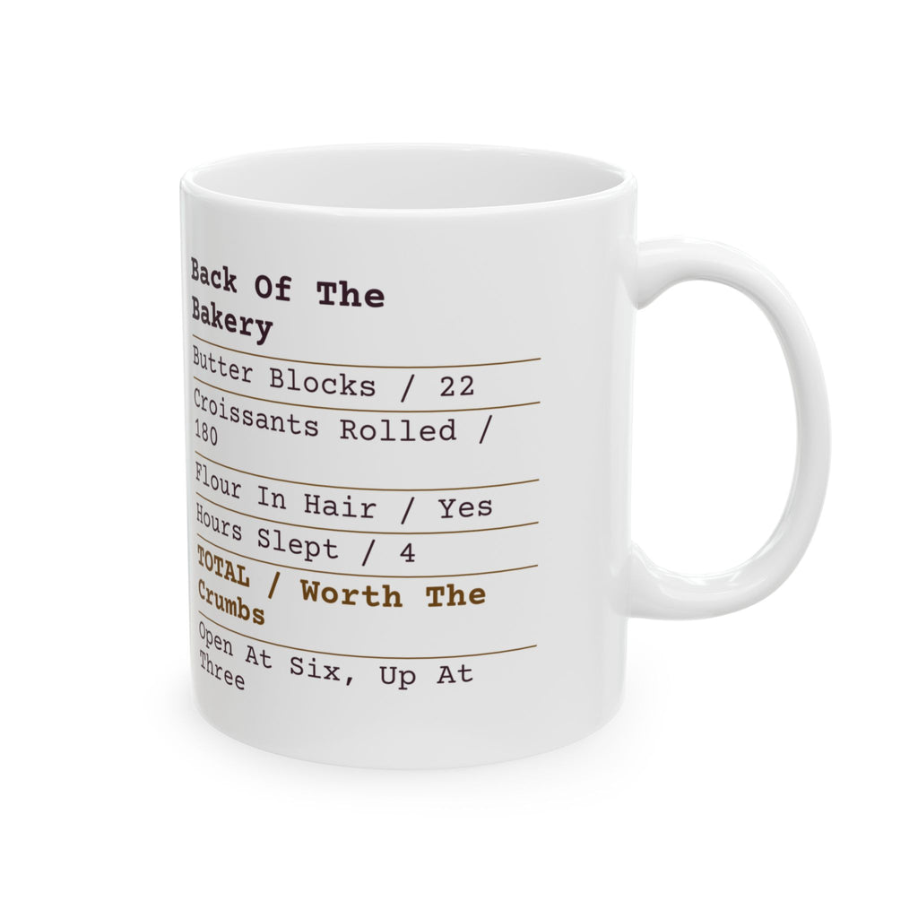 Funny Baker Coffee Mug Back Of The Bakery Receipt For Bakers