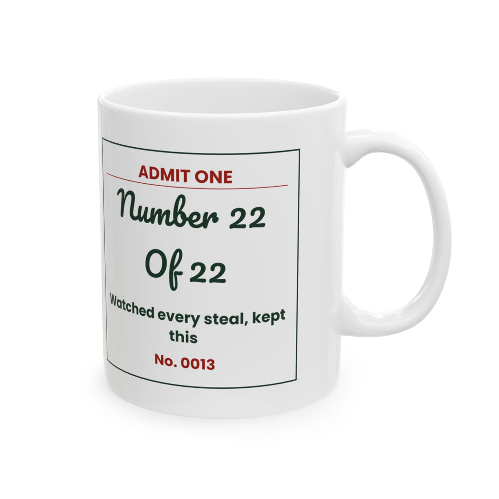 Funny White Elephant Coffee Mug Number 22 Of 22 Ticket