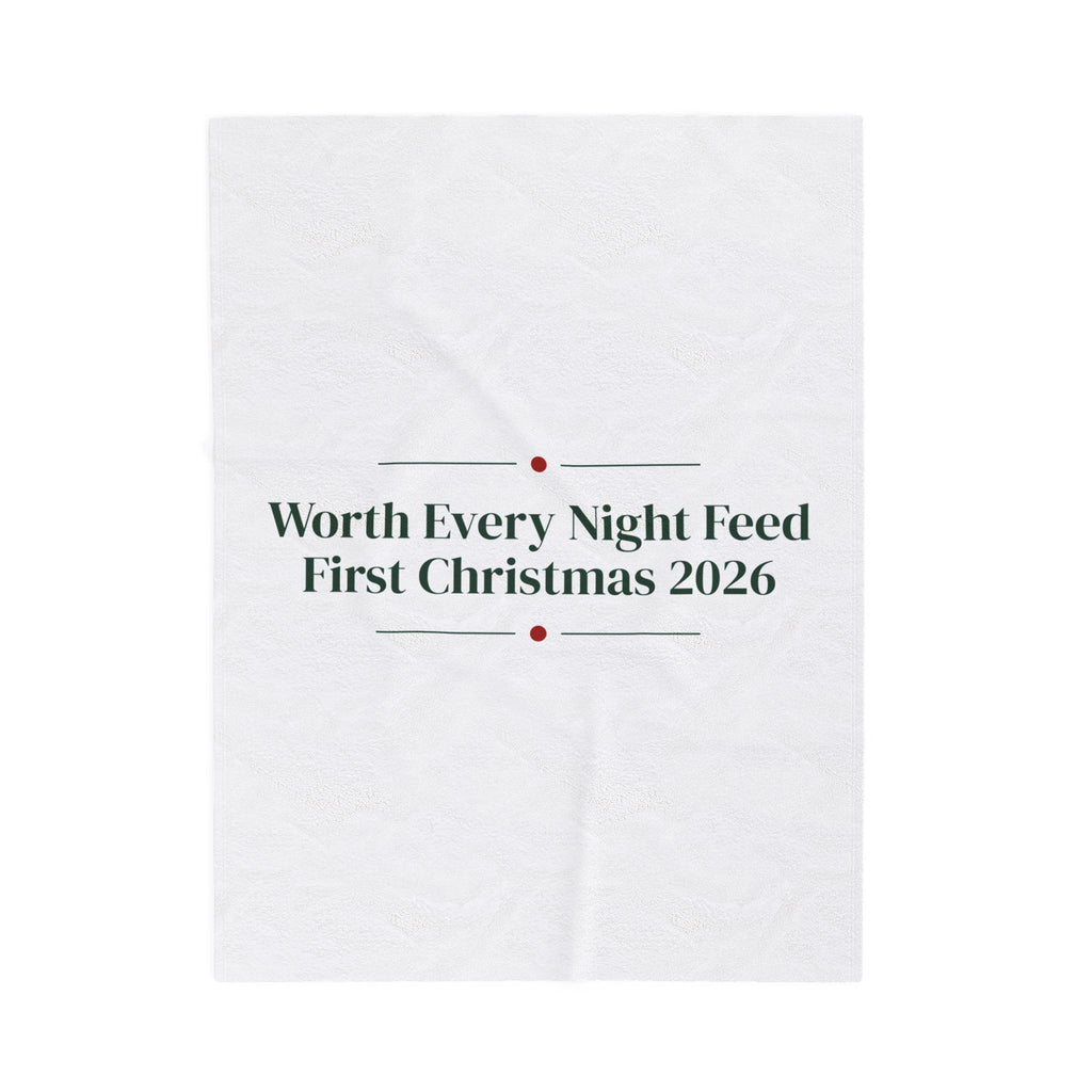 Baby's First Christmas Throw Blanket Worth Every Night Feed 2026