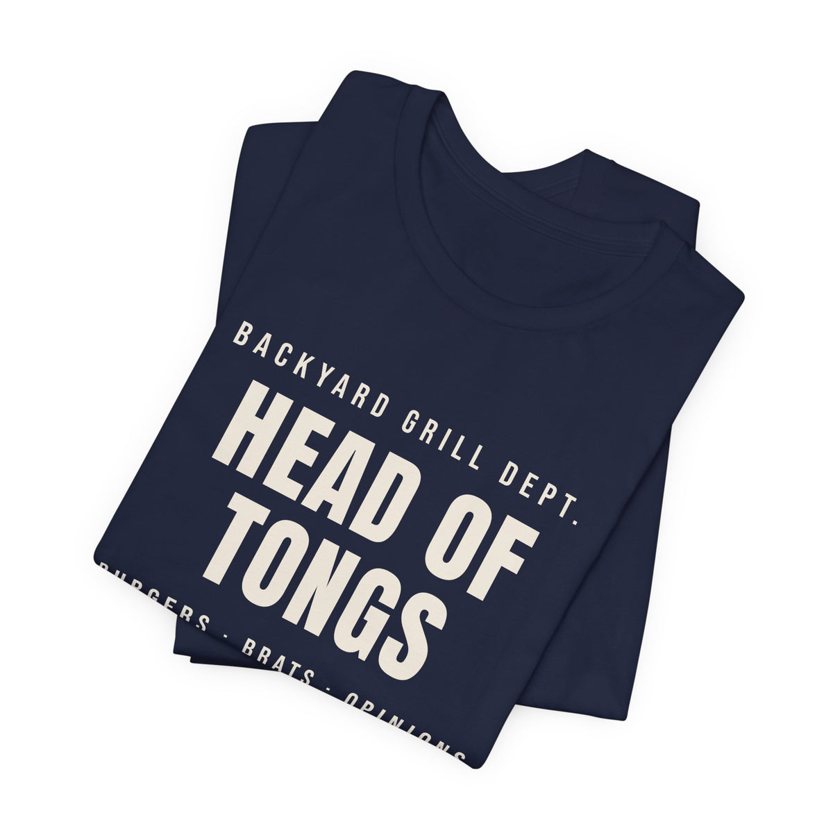 Funny Grill Dad Shirt Head Of Tongs Backyard BBQ