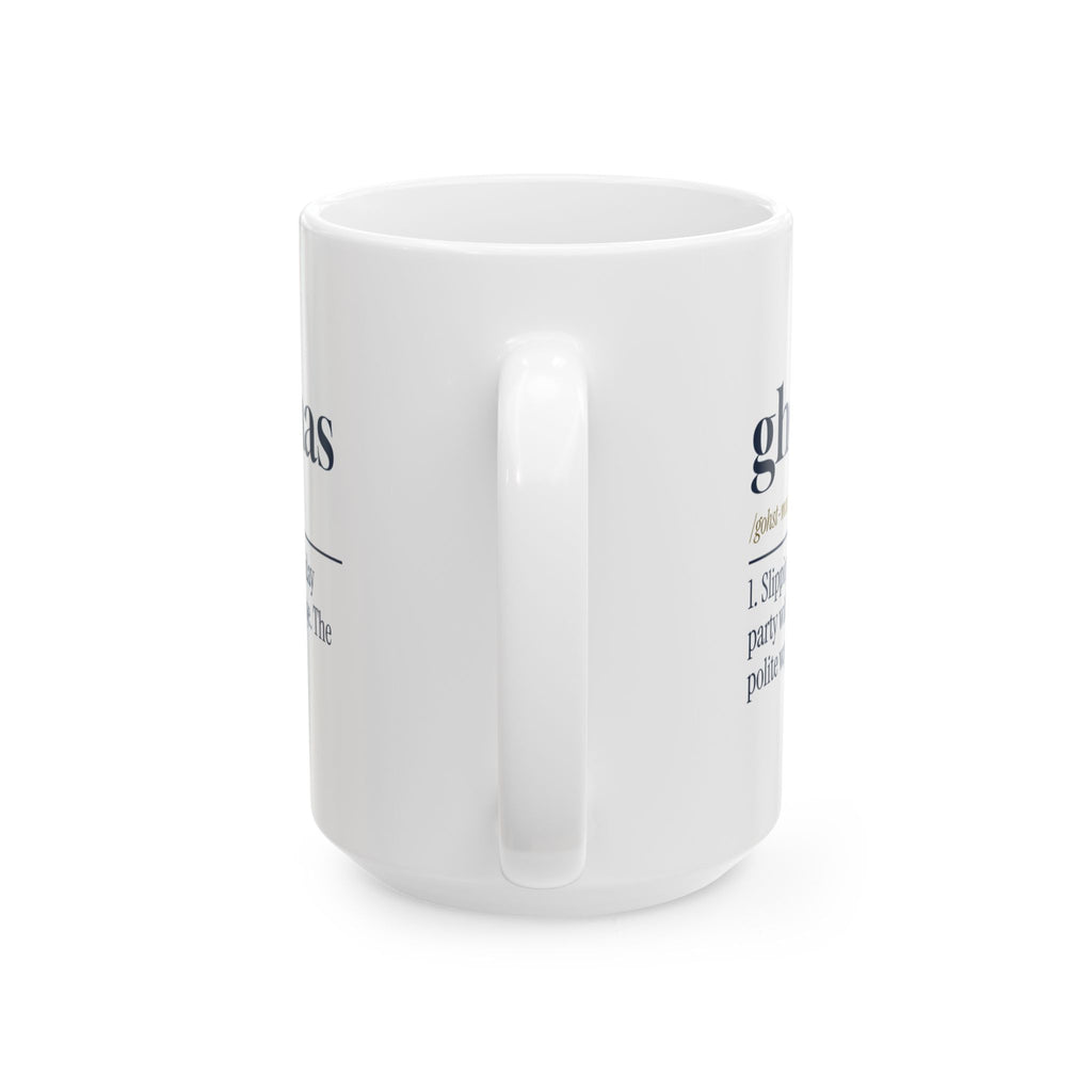 Funny Christmas Introvert Coffee Mug Ghostmas Dictionary Definition