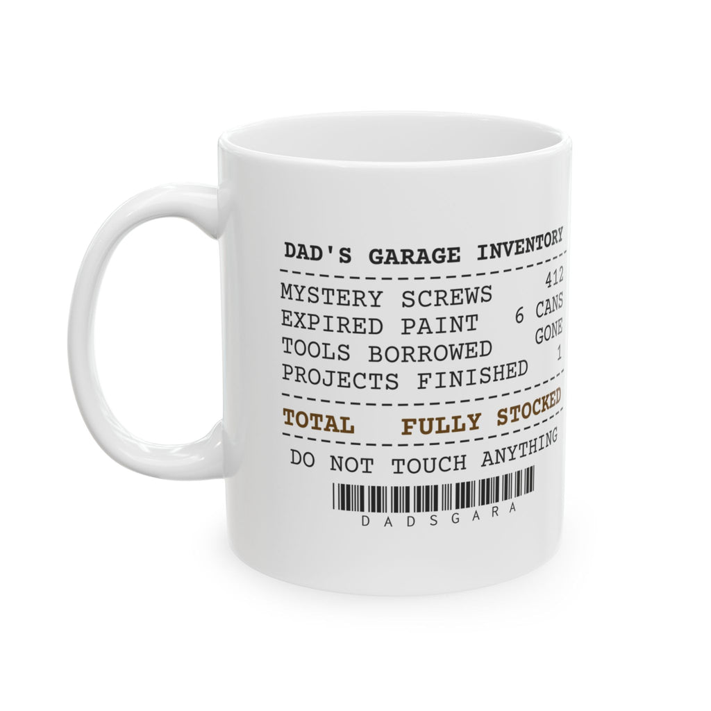 Dad Garage Receipt Coffee Mug 412 Mystery Screws