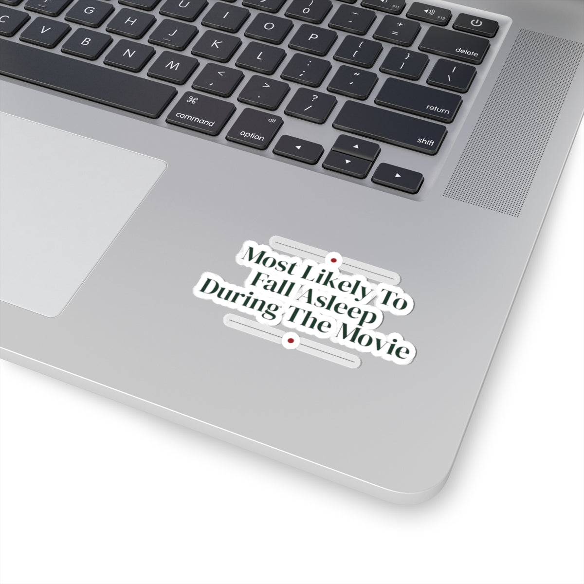 Funny Family Christmas Sticker Most Likely To Fall Asleep During The Movie
