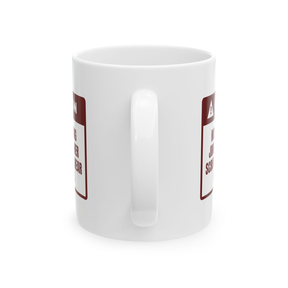 Funny Christmas Nurse Coffee Mug Jingle Bells On Scrubs Warning