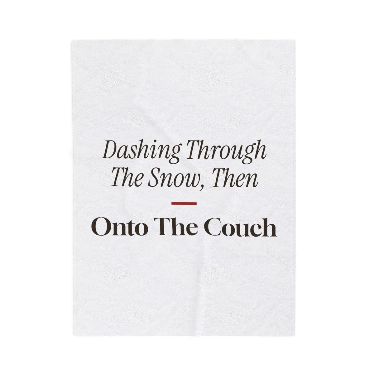 Funny Dog Christmas Throw Blanket Dashing Through The Snow Onto The Couch