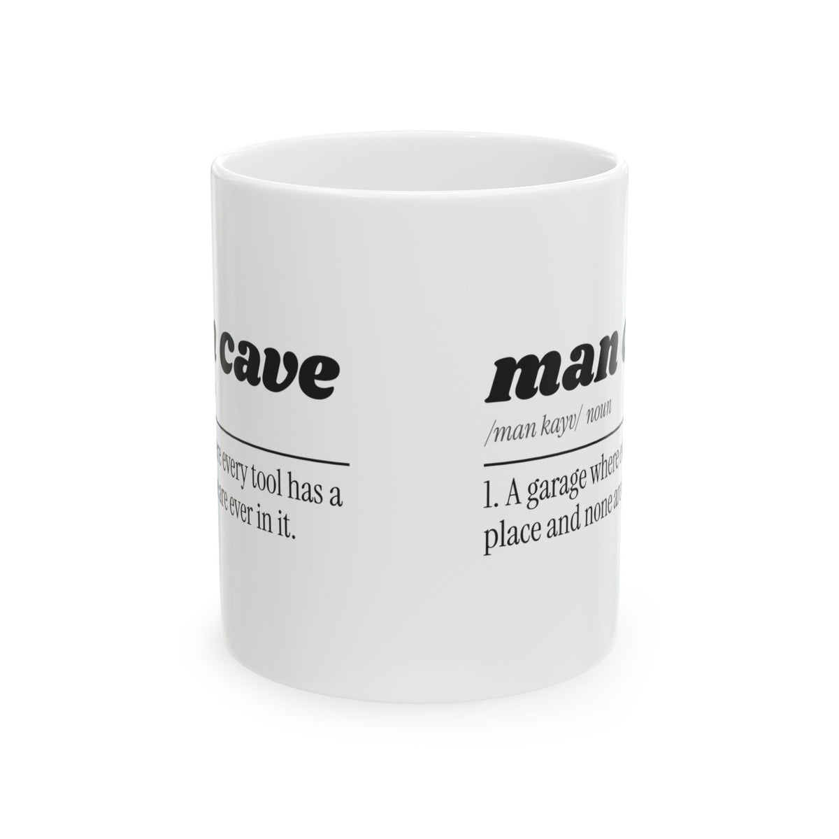 Funny Garage Dad Coffee Mug Man Cave Definition For Dad