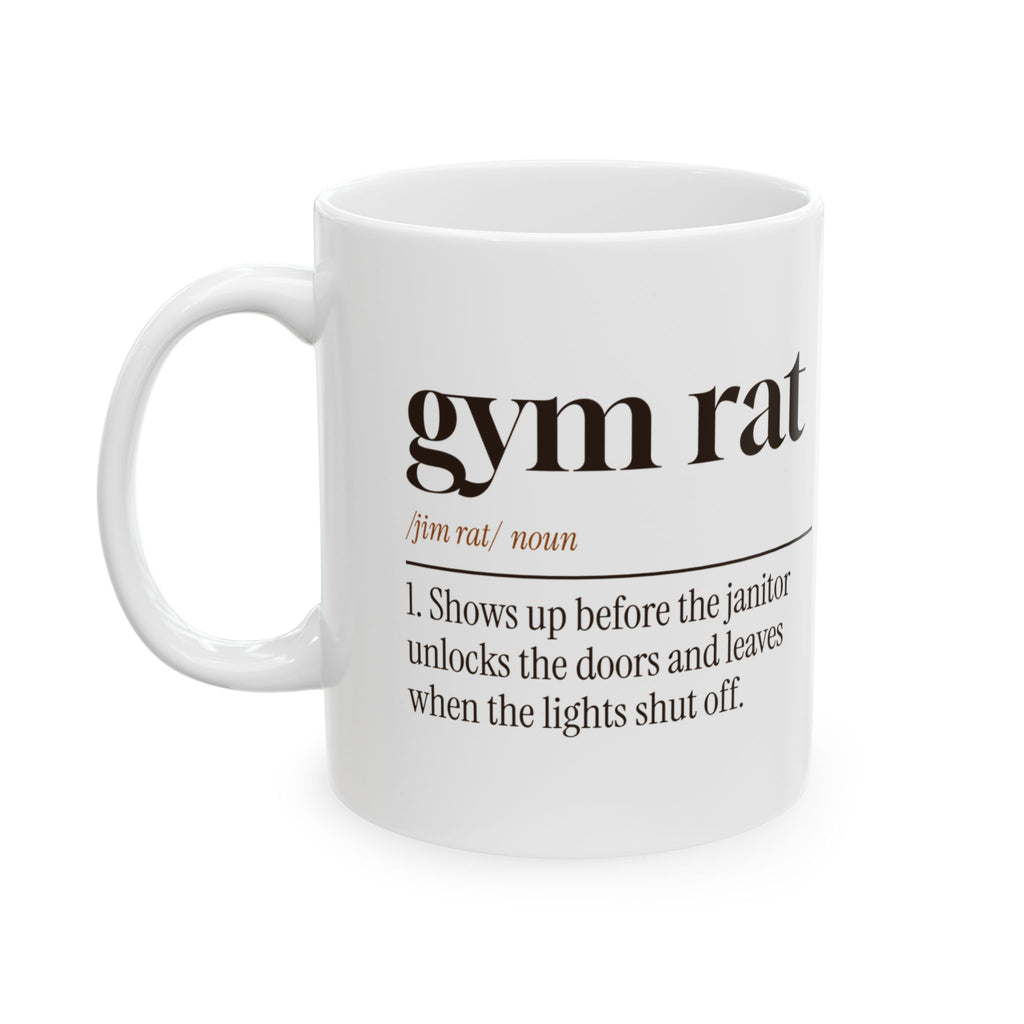 Funny Basketball Coffee Mug Gym Rat Dictionary Definition For Hoopers