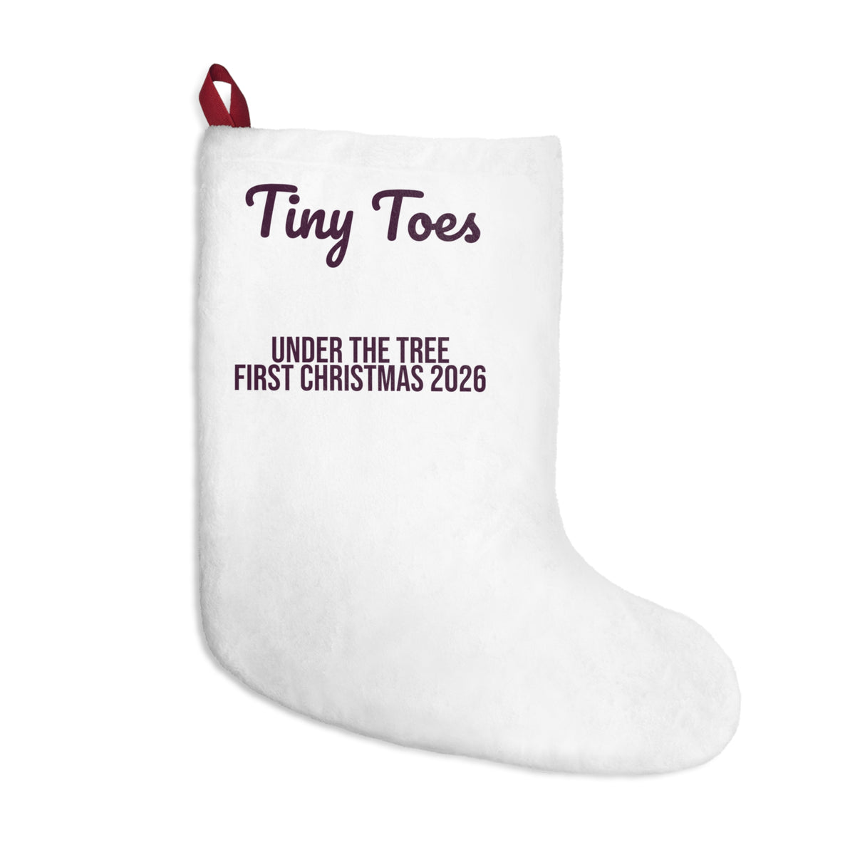 Christmas Stocking Tiny Toes Under The Tree First Christmas 2026