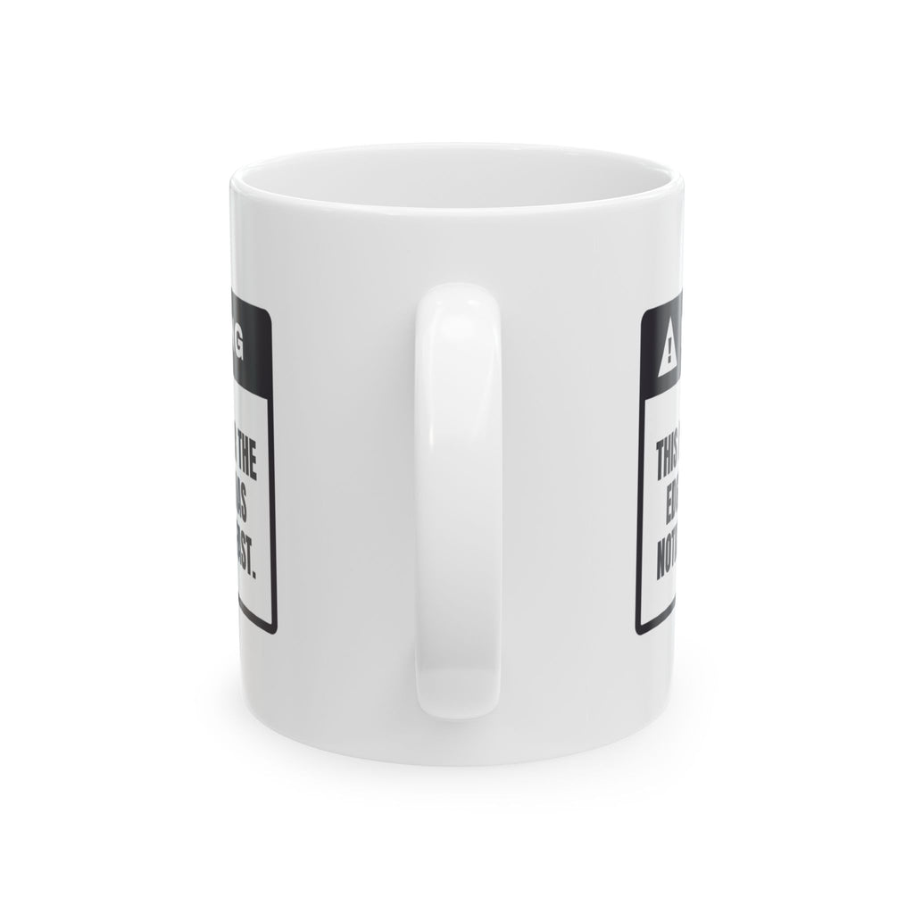 Funny Cat Mom Coffee Mug Drink Fast She's Eyeing The Edge