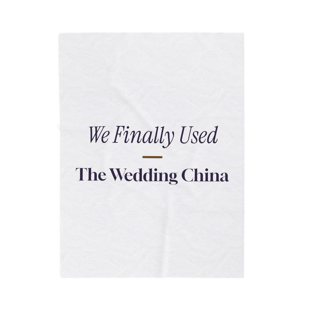 Newlywed Christmas Throw Blanket We Finally Used The Wedding China