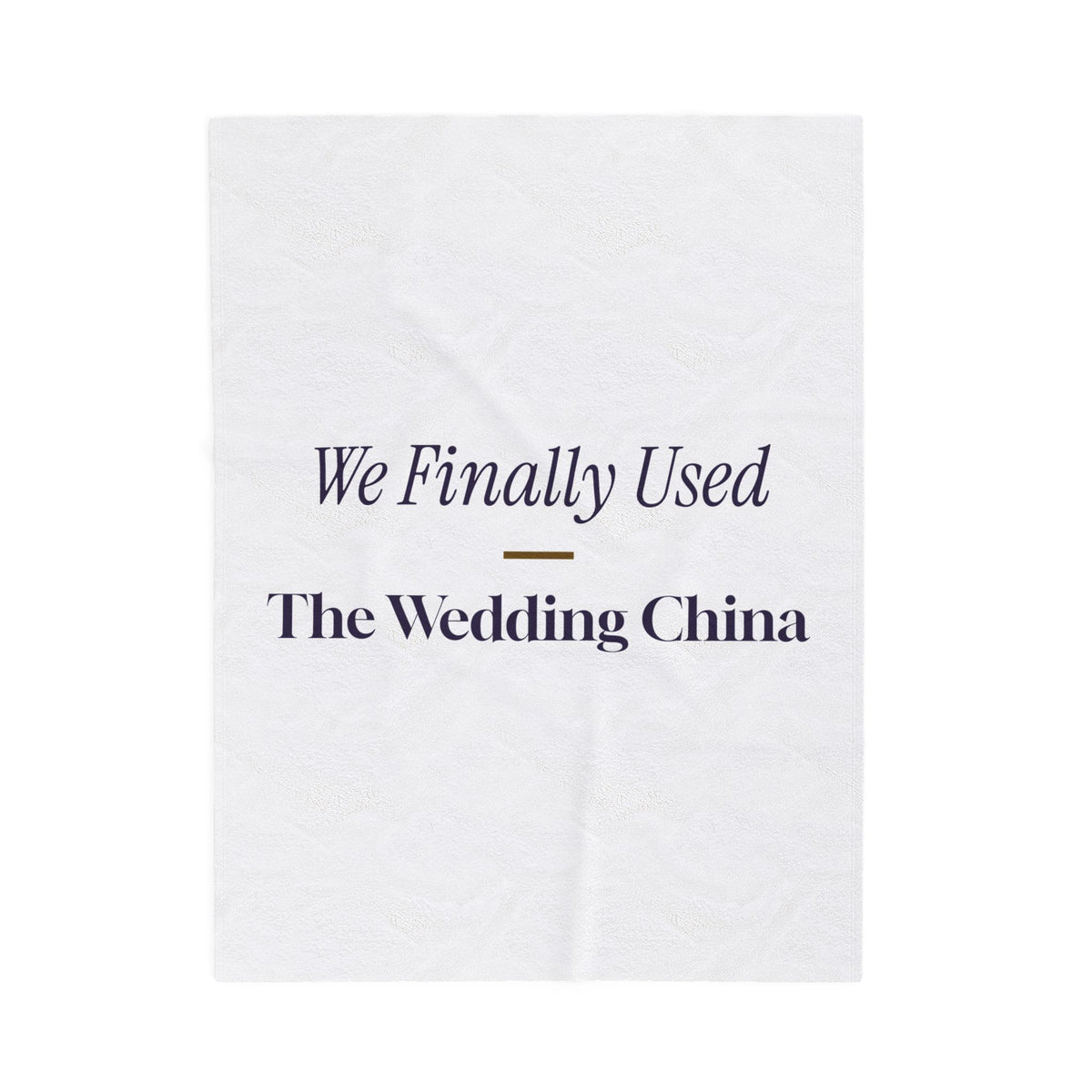 Newlywed Christmas Throw Blanket We Finally Used The Wedding China