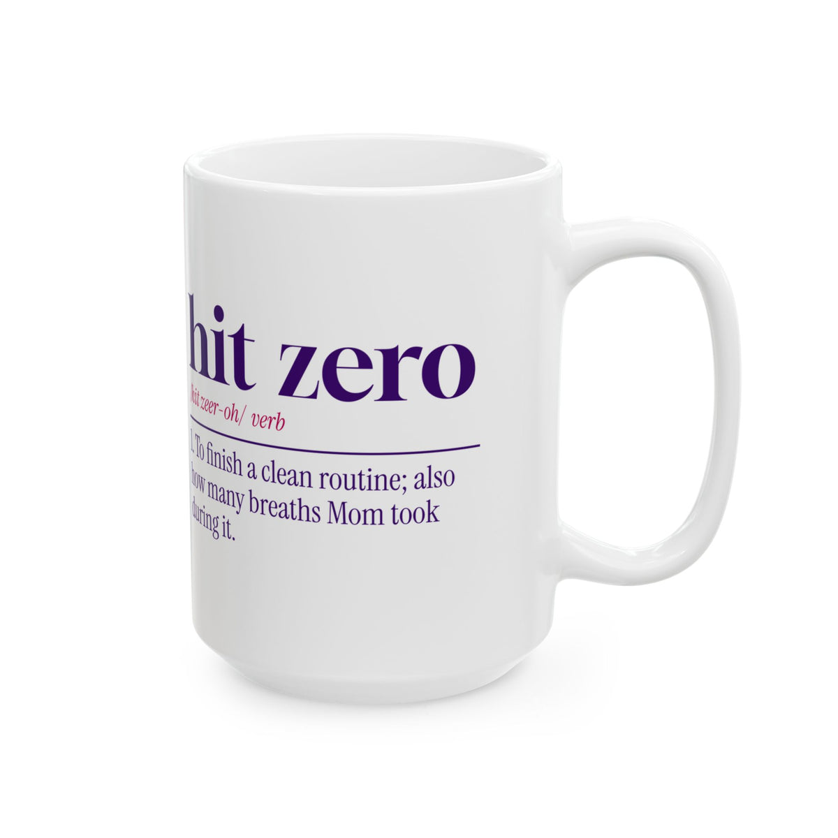 Funny Cheer Mom Coffee Mug Hit Zero Definition For Cheer Moms