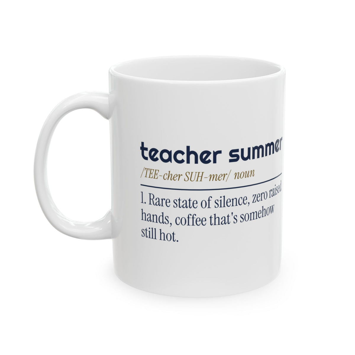 Funny Teacher Summer Dictionary Coffee Mug For Teachers