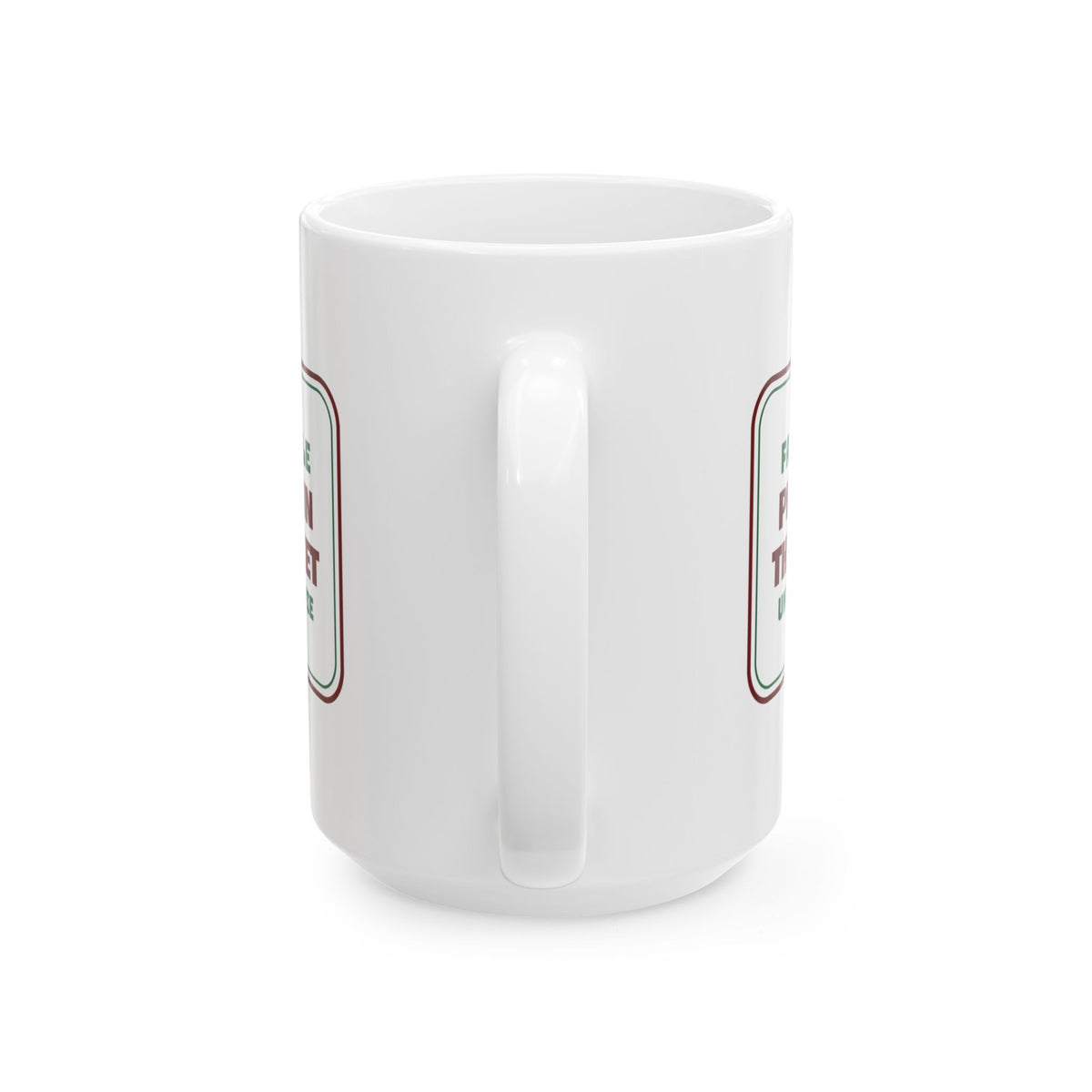 Funny Christmas Family Coffee Mug Phones In The Basket Until After Pie