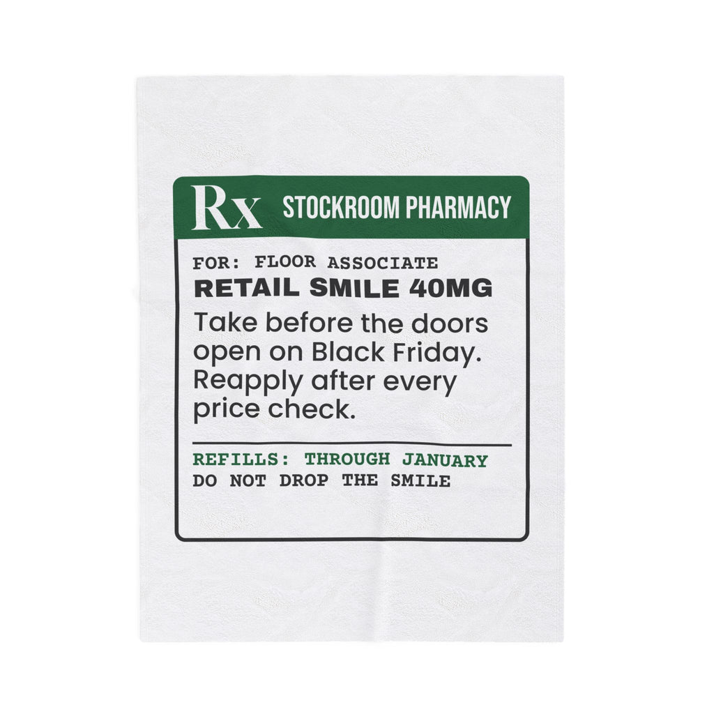 Funny Christmas Retail Throw Blanket Retail Smile 40mg Prescription