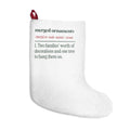 Funny Newlywed Christmas Stocking Merged Ornaments Definition