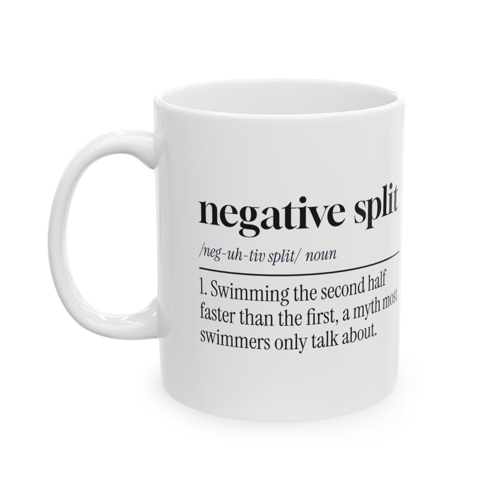 Negative Split Coffee Mug For Swimmers